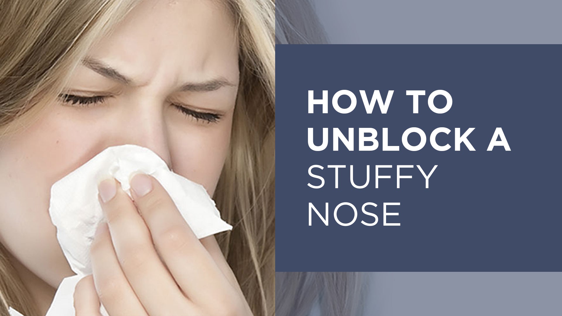 Getting rid of 2024 stuffy nose