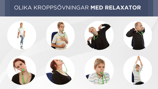 Olika kroppsövningar med relaxator