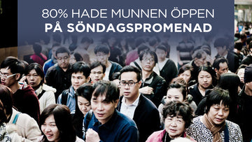 80% hade munnen öppen på söndagspromenad